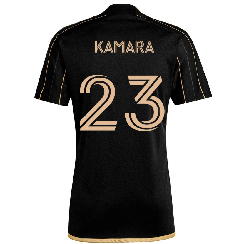 Danxen Uomo Maglia Kei Kamara #23 Nero Marrone Kit Gara Home 2025/26 Maglietta