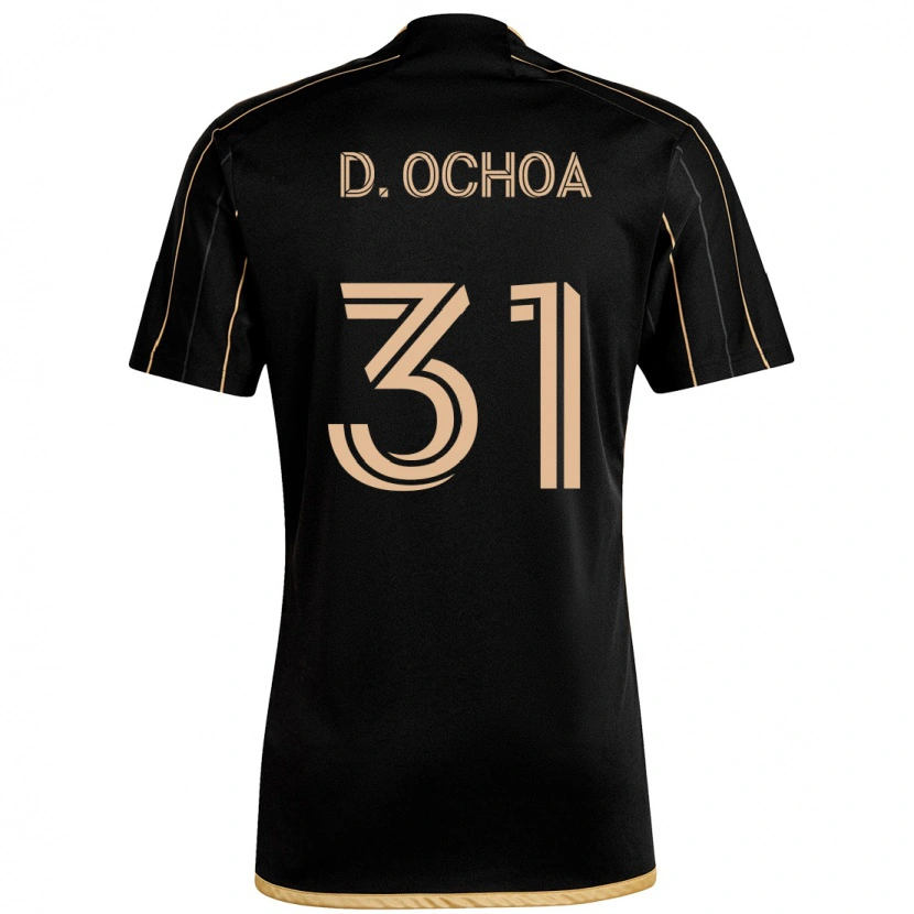 Danxen Uomo Maglia David Ochoa #31 Nero Marrone Kit Gara Home 2025/26 Maglietta