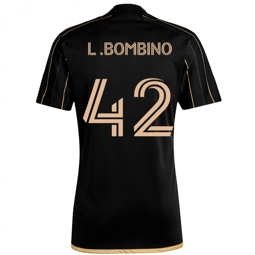 Danxen Uomo Maglia Luca Bombino #42 Nero Marrone Kit Gara Home 2025/26 Maglietta