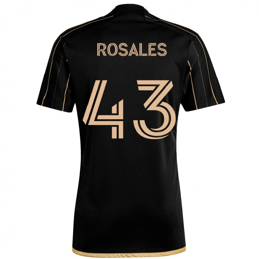 Danxen Uomo Maglia Diego Rosales #43 Nero Marrone Kit Gara Home 2025/26 Maglietta