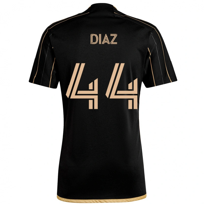 Danxen Uomo Maglia Christian Díaz #44 Nero Marrone Kit Gara Home 2025/26 Maglietta
