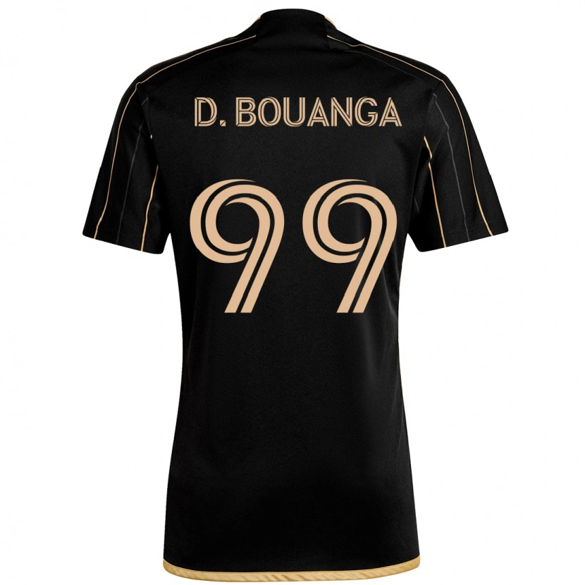 Danxen Uomo Maglia Denis Bouanga #99 Nero Marrone Kit Gara Home 2025/26 Maglietta