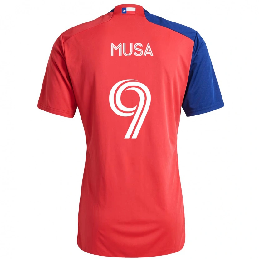 Danxen Uomo Maglia Petar Musa #9 Rosso Blu Navy Kit Gara Home 2025/26 Maglietta