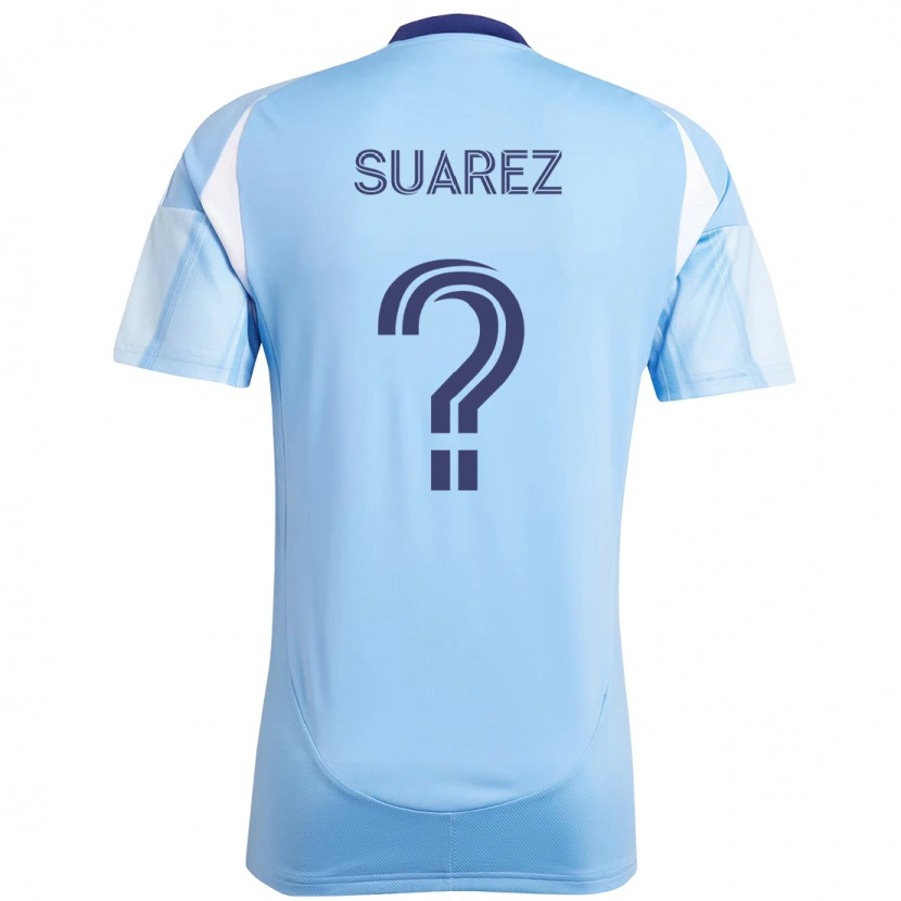 Danxen Uomo Maglia Anthony Suarez #0 Azzurro Chiaro Kit Gara Home 2025/26 Maglietta