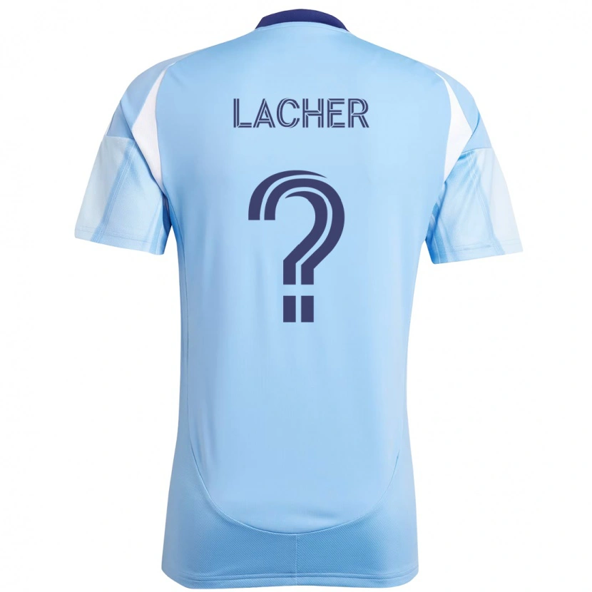 Danxen Uomo Maglia Julien Lacher #0 Azzurro Chiaro Kit Gara Home 2025/26 Maglietta