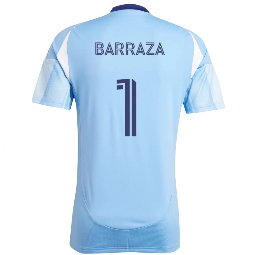 Danxen Uomo Maglia Luis Barraza #1 Azzurro Chiaro Kit Gara Home 2025/26 Maglietta
