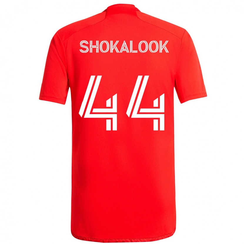 Danxen Uomo Maglia Jason Shokalook #44 Rosso Bianco Kit Gara Home 2025/26 Maglietta