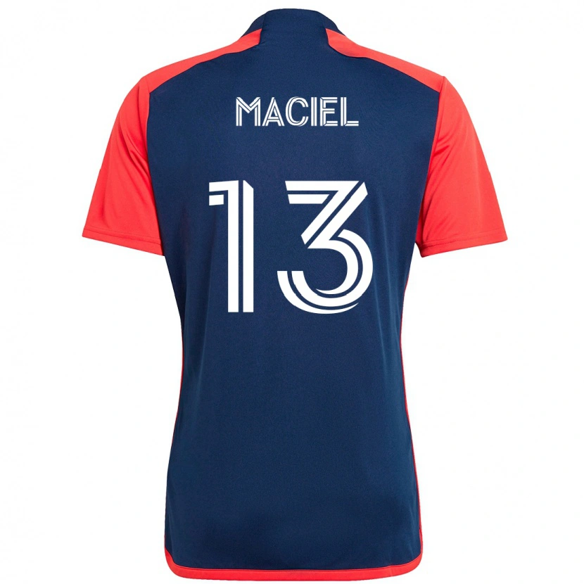 Danxen Uomo Maglia Maciel #13 Blu Rosso Kit Gara Home 2025/26 Maglietta