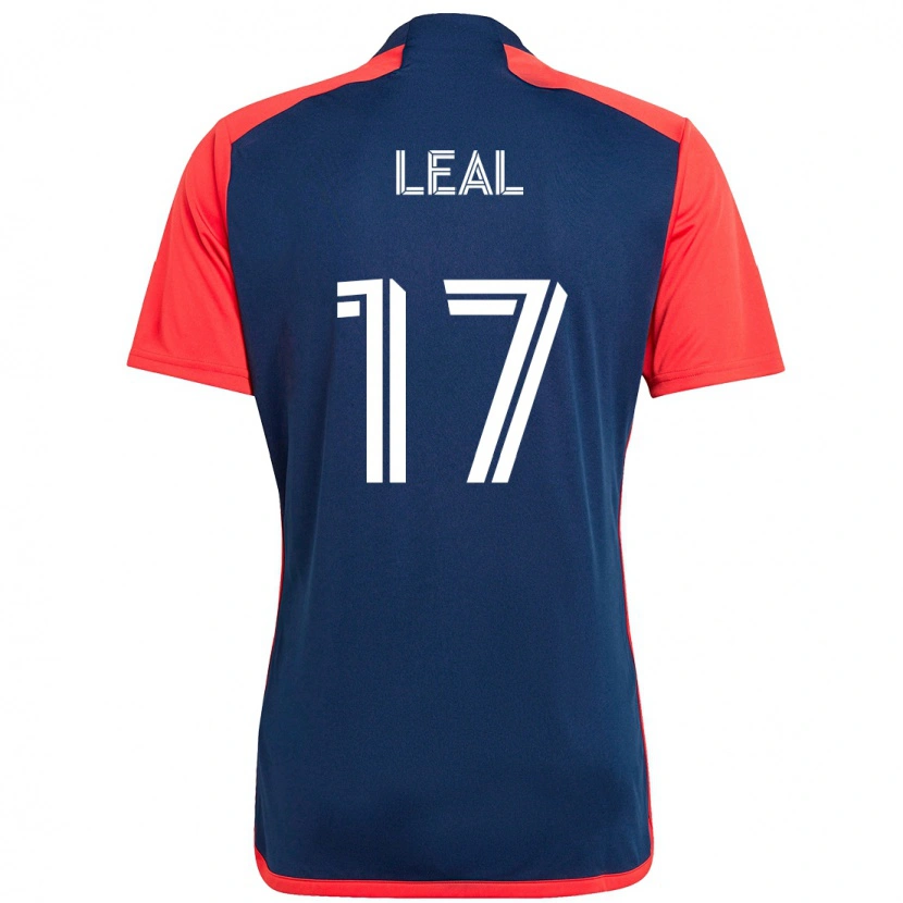 Danxen Uomo Maglia Patrick Leal #17 Blu Rosso Kit Gara Home 2025/26 Maglietta