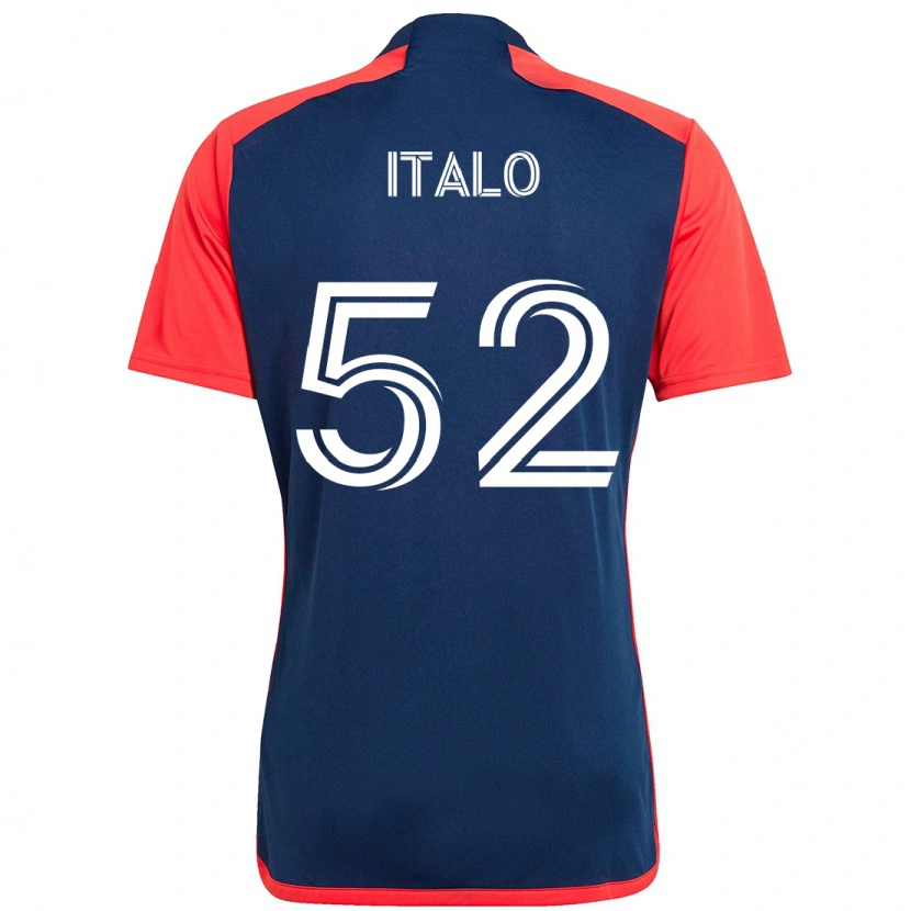 Danxen Uomo Maglia Ítalo #52 Blu Rosso Kit Gara Home 2025/26 Maglietta