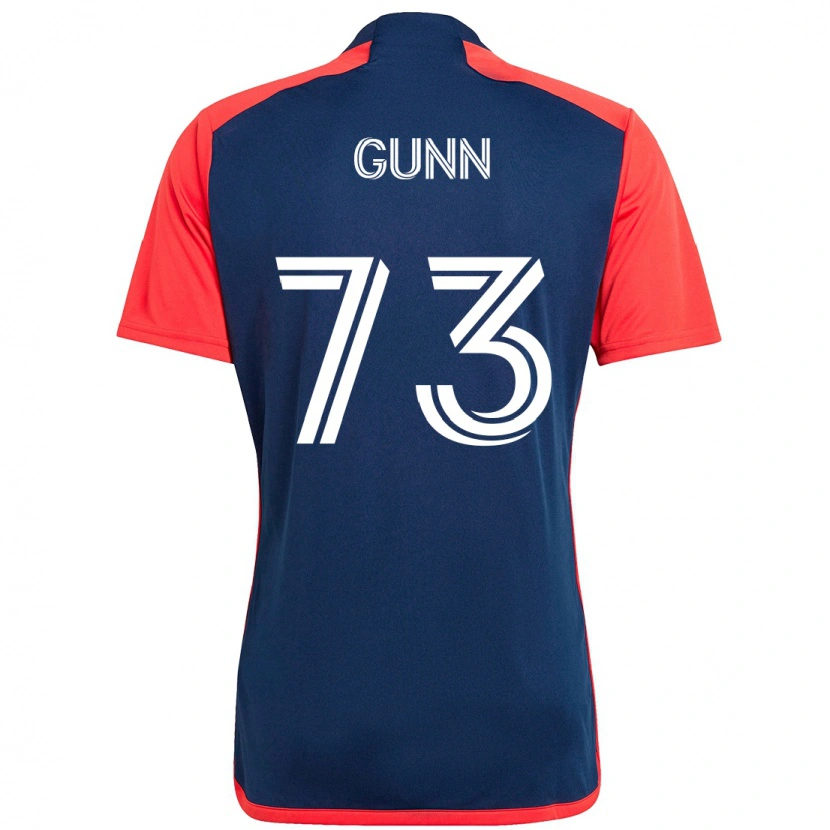 Danxen Uomo Maglia Jd Gunn #73 Blu Rosso Kit Gara Home 2025/26 Maglietta
