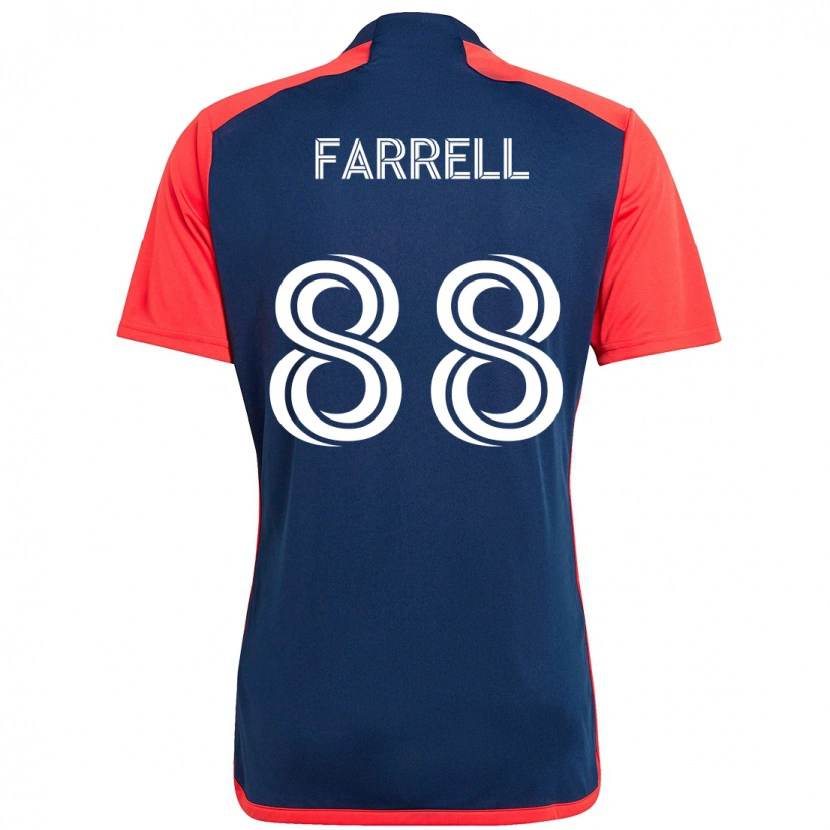 Danxen Uomo Maglia Andrew Farrell #88 Blu Rosso Kit Gara Home 2025/26 Maglietta