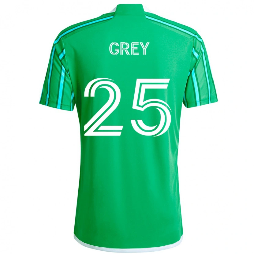 Danxen Uomo Maglia Mireya Grey #25 Verde Bianco Kit Gara Home 2025/26 Maglietta