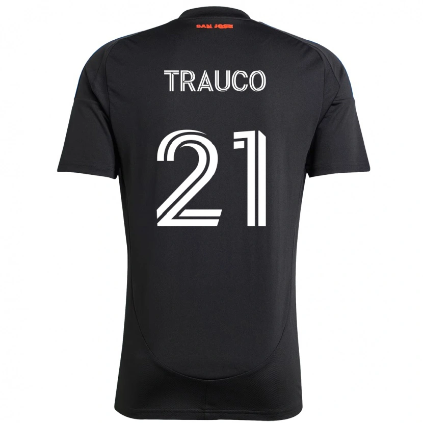 Danxen Uomo Maglia Miguel Trauco #21 Nero Blu Scuro Kit Gara Home 2025/26 Maglietta