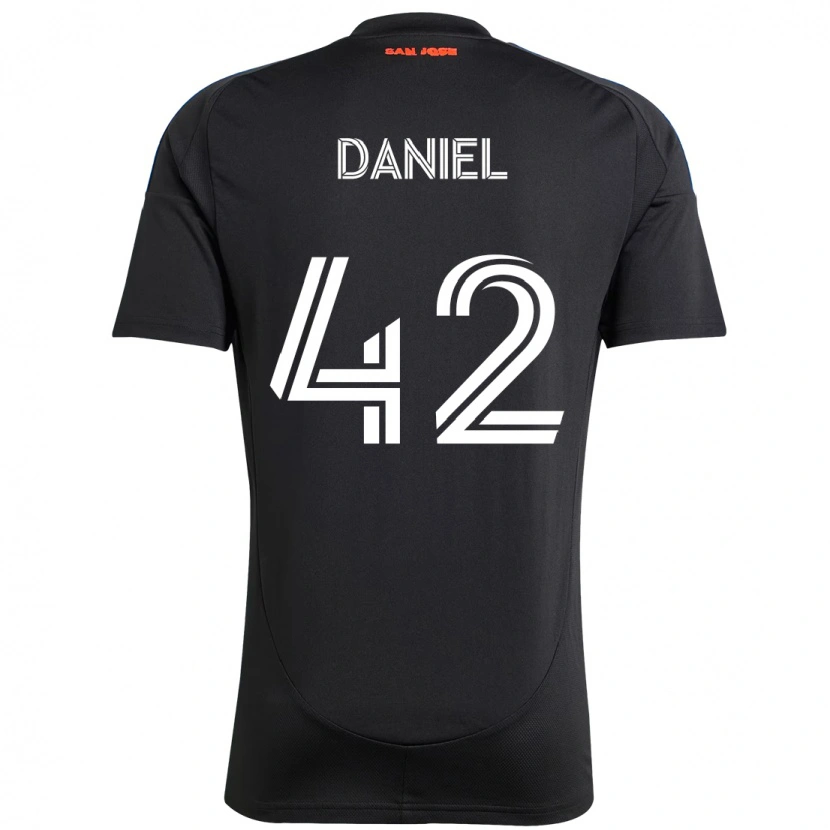 Danxen Uomo Maglia Daniel #42 Nero Blu Scuro Kit Gara Home 2025/26 Maglietta