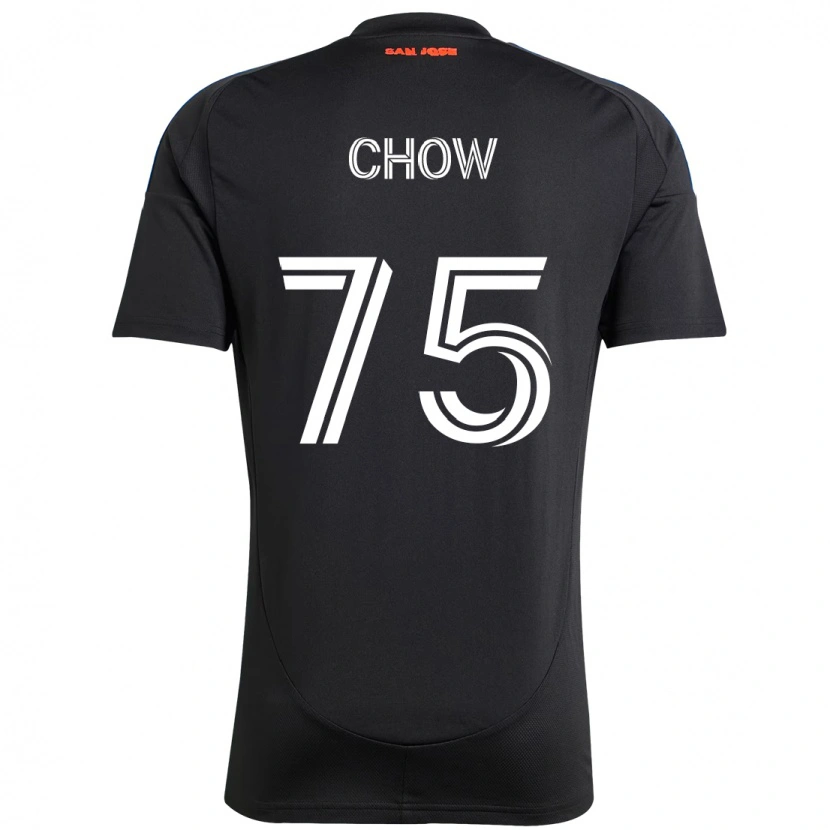 Danxen Uomo Maglia Alex Chow #75 Nero Blu Scuro Kit Gara Home 2025/26 Maglietta