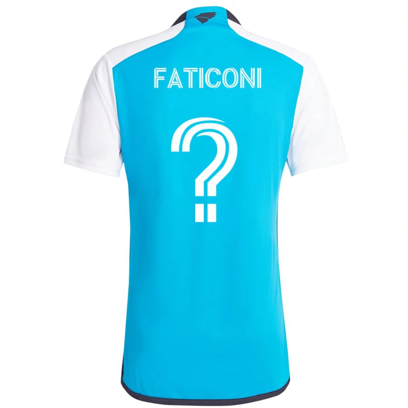 Danxen Uomo Maglia Trey Faticoni #0 Azzurro Cielo Bianco Kit Gara Home 2025/26 Maglietta