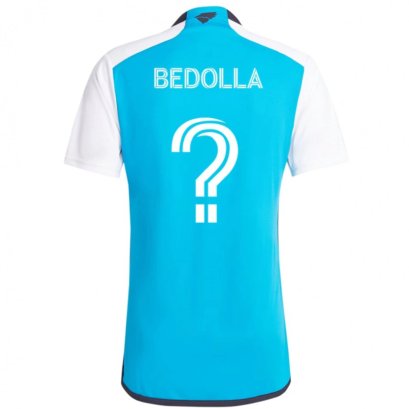Danxen Uomo Maglia Brando Bedolla #0 Azzurro Cielo Bianco Kit Gara Home 2025/26 Maglietta