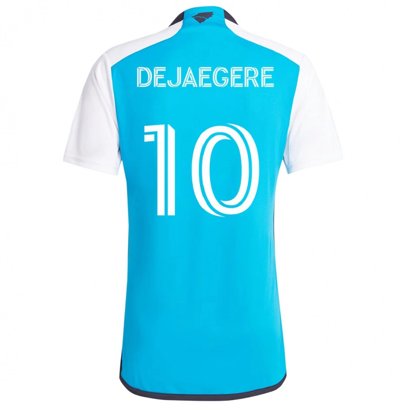 Danxen Uomo Maglia Brecht Dejaegere #10 Azzurro Cielo Bianco Kit Gara Home 2025/26 Maglietta