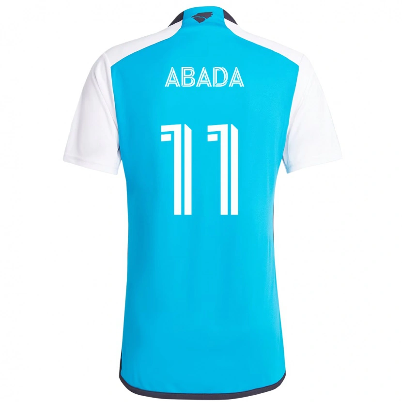 Danxen Uomo Maglia Liel Abada #11 Azzurro Cielo Bianco Kit Gara Home 2025/26 Maglietta
