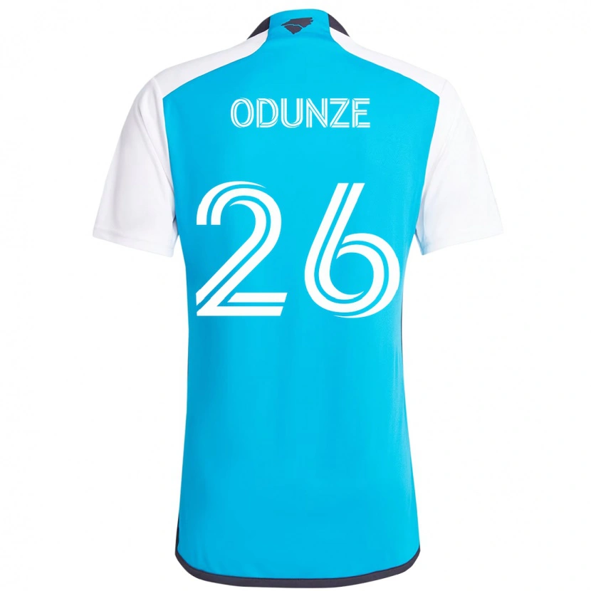 Danxen Uomo Maglia Chituru Odunze #26 Azzurro Cielo Bianco Kit Gara Home 2025/26 Maglietta