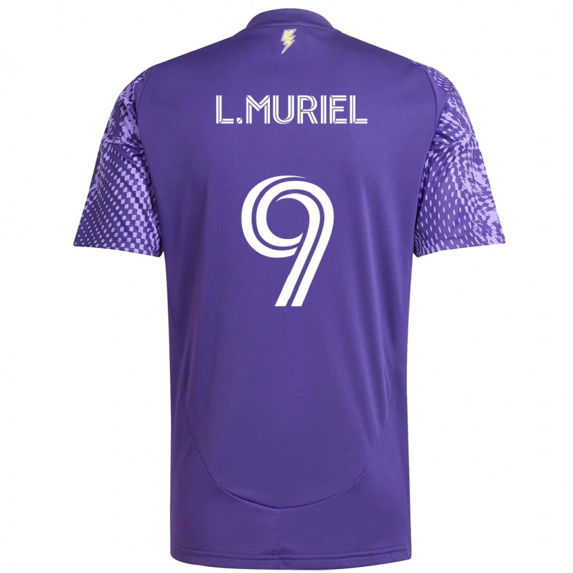 Danxen Uomo Maglia Luis Muriel #9 Viola Bianco Kit Gara Home 2025/26 Maglietta