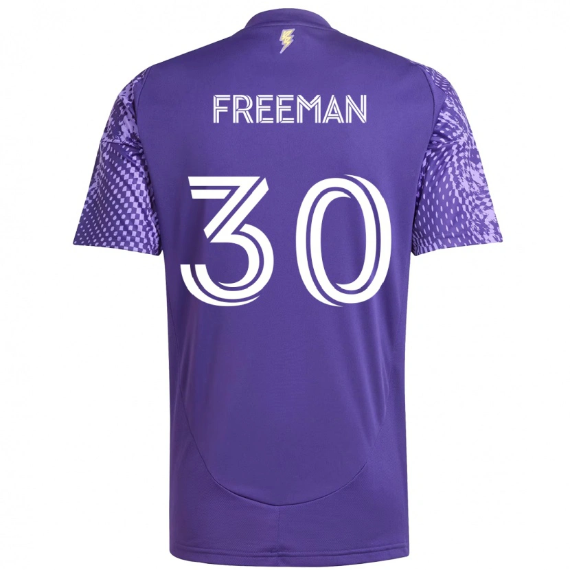 Danxen Uomo Maglia Alex Freeman #30 Viola Bianco Kit Gara Home 2025/26 Maglietta