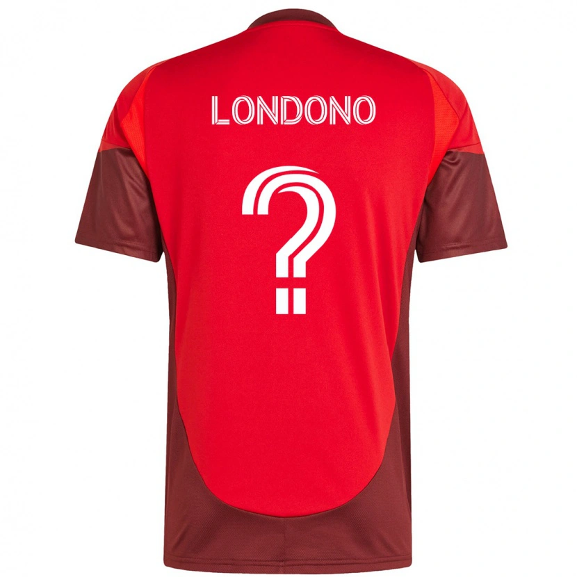 Danxen Uomo Maglia Tyler Londono #0 Rosso Bianco Kit Gara Home 2025/26 Maglietta