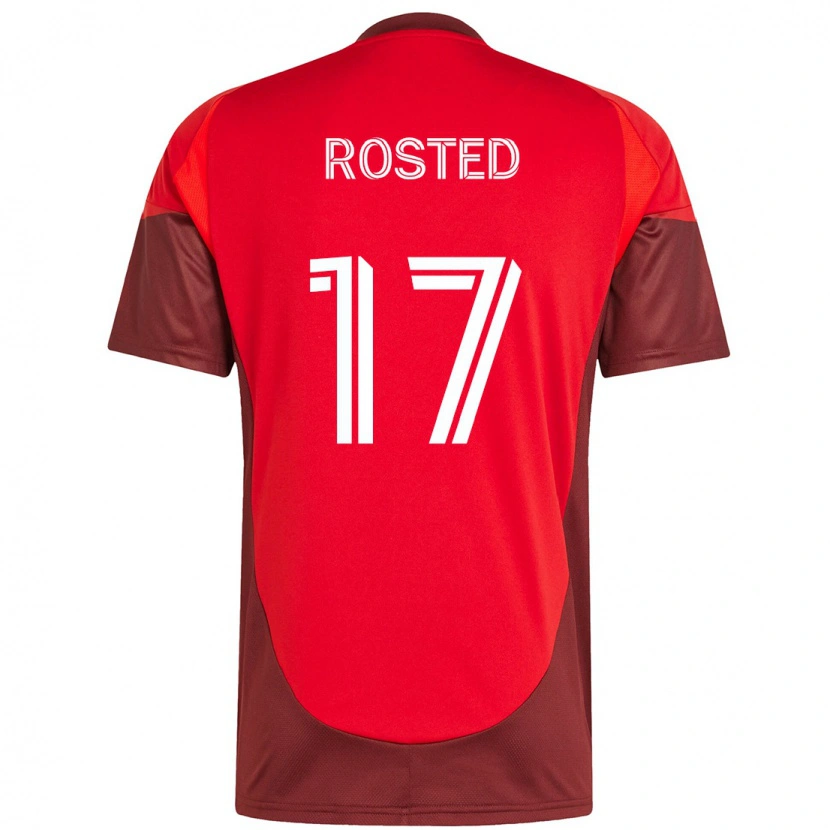 Danxen Uomo Maglia Sigurd Rosted #17 Rosso Bianco Kit Gara Home 2025/26 Maglietta