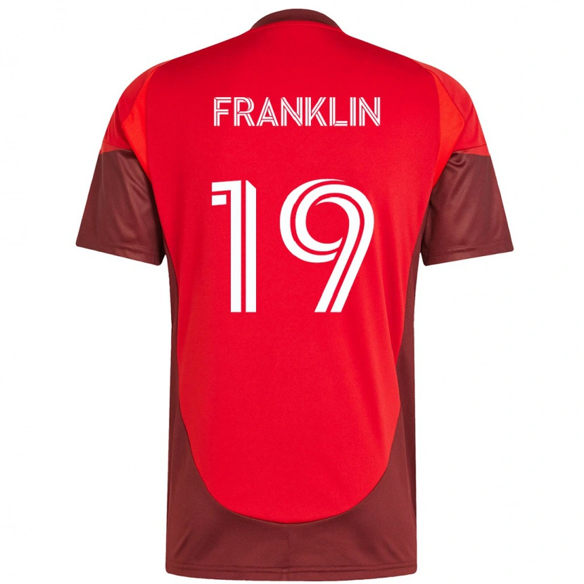 Danxen Uomo Maglia Kobe Franklin #19 Rosso Bianco Kit Gara Home 2025/26 Maglietta