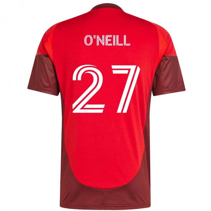 Danxen Uomo Maglia Shane O'neill #27 Rosso Bianco Kit Gara Home 2025/26 Maglietta