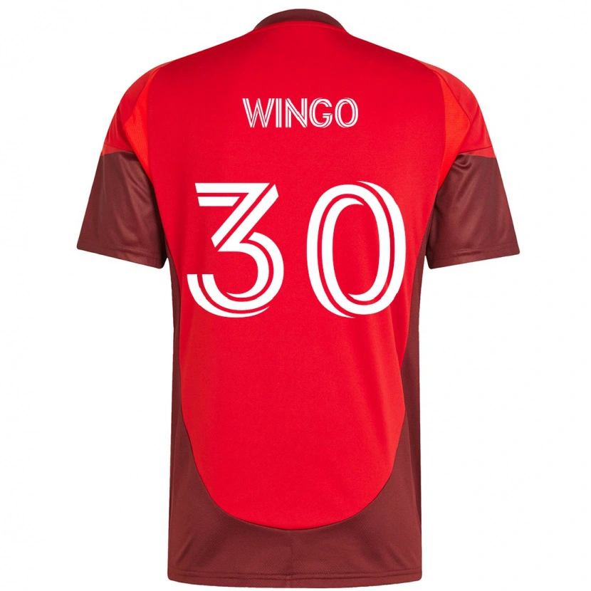Danxen Uomo Maglia Henry Wingo #30 Rosso Bianco Kit Gara Home 2025/26 Maglietta