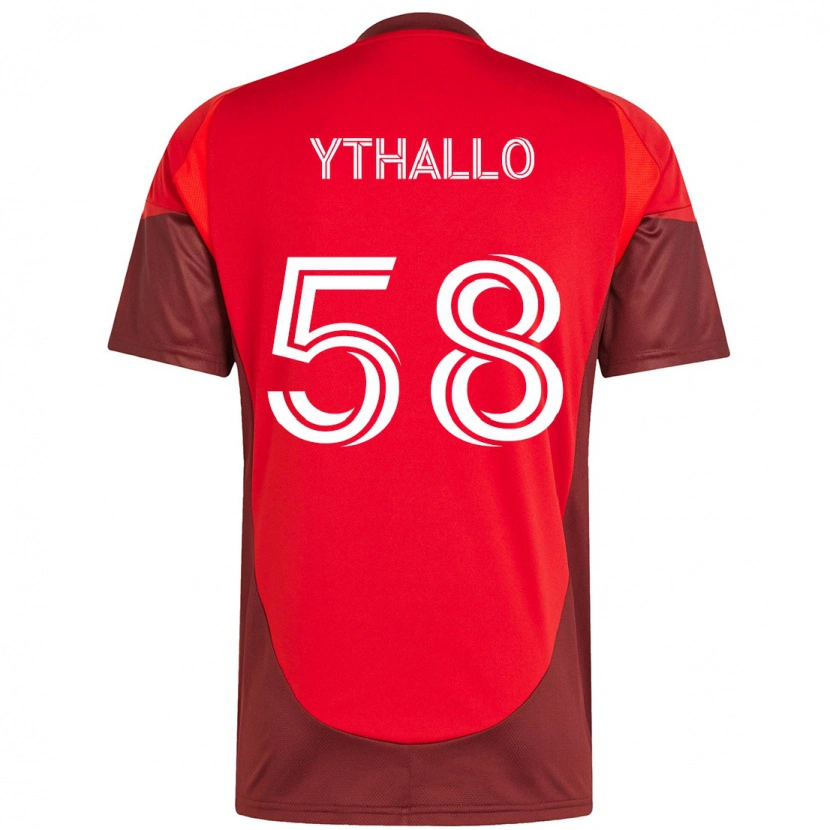 Danxen Uomo Maglia Ythallo #58 Rosso Bianco Kit Gara Home 2025/26 Maglietta