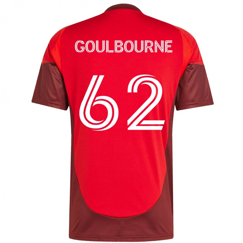 Danxen Uomo Maglia Rohan Goulbourne #62 Rosso Bianco Kit Gara Home 2025/26 Maglietta