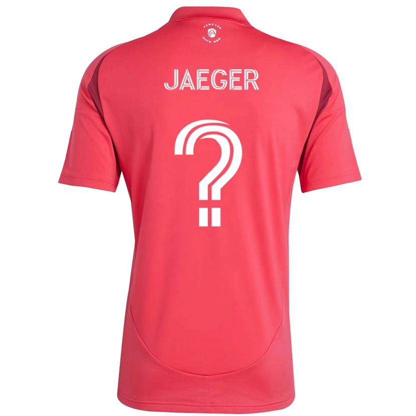 Danxen Uomo Maglia Kai Jaeger #0 Magenta Bianco Kit Gara Home 2025/26 Maglietta