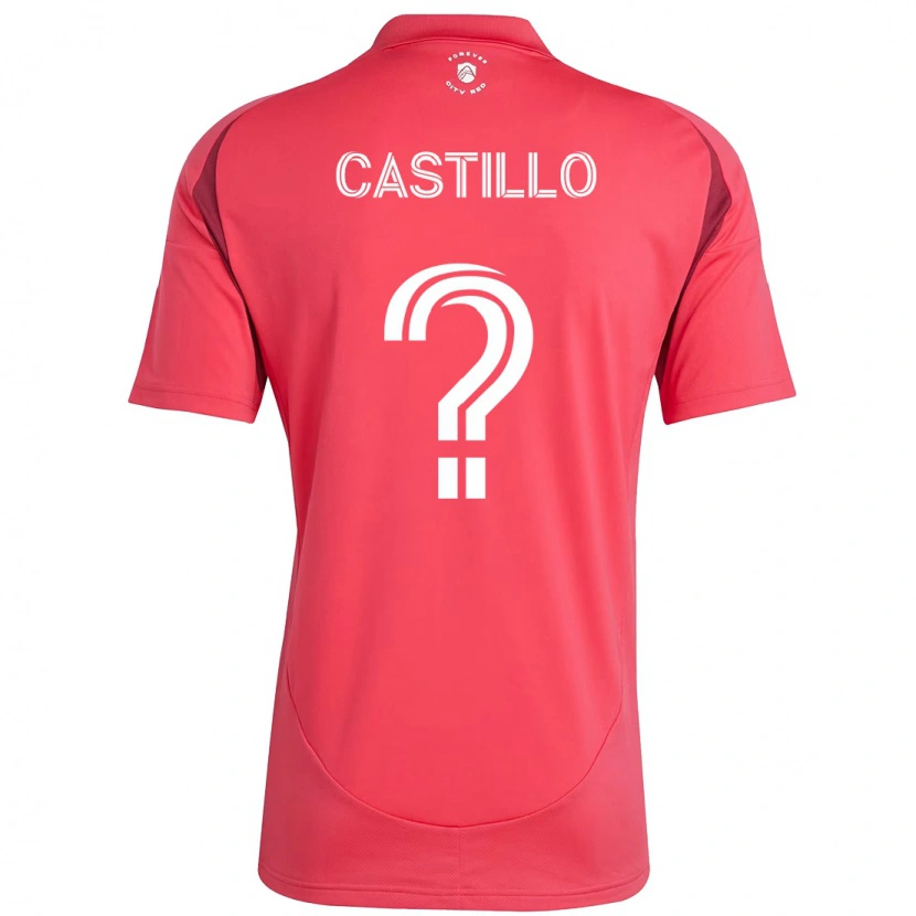 Danxen Uomo Maglia Jayson Castillo #0 Magenta Bianco Kit Gara Home 2025/26 Maglietta