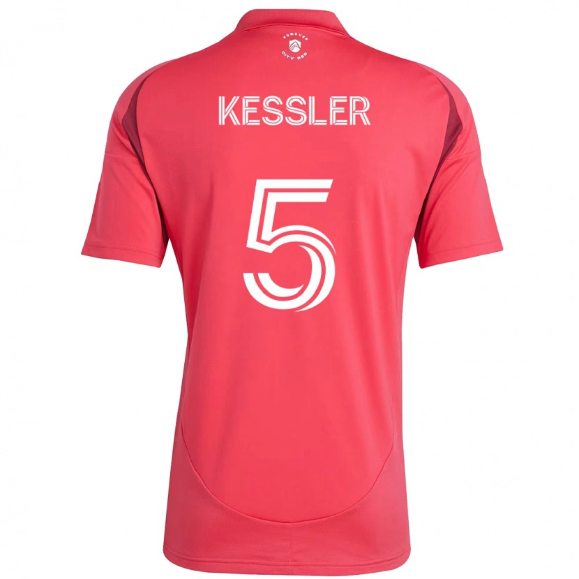 Danxen Uomo Maglia Henry Kessler #5 Magenta Bianco Kit Gara Home 2025/26 Maglietta