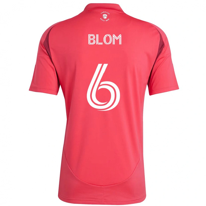 Danxen Uomo Maglia Njabulo Blom #6 Magenta Bianco Kit Gara Home 2025/26 Maglietta