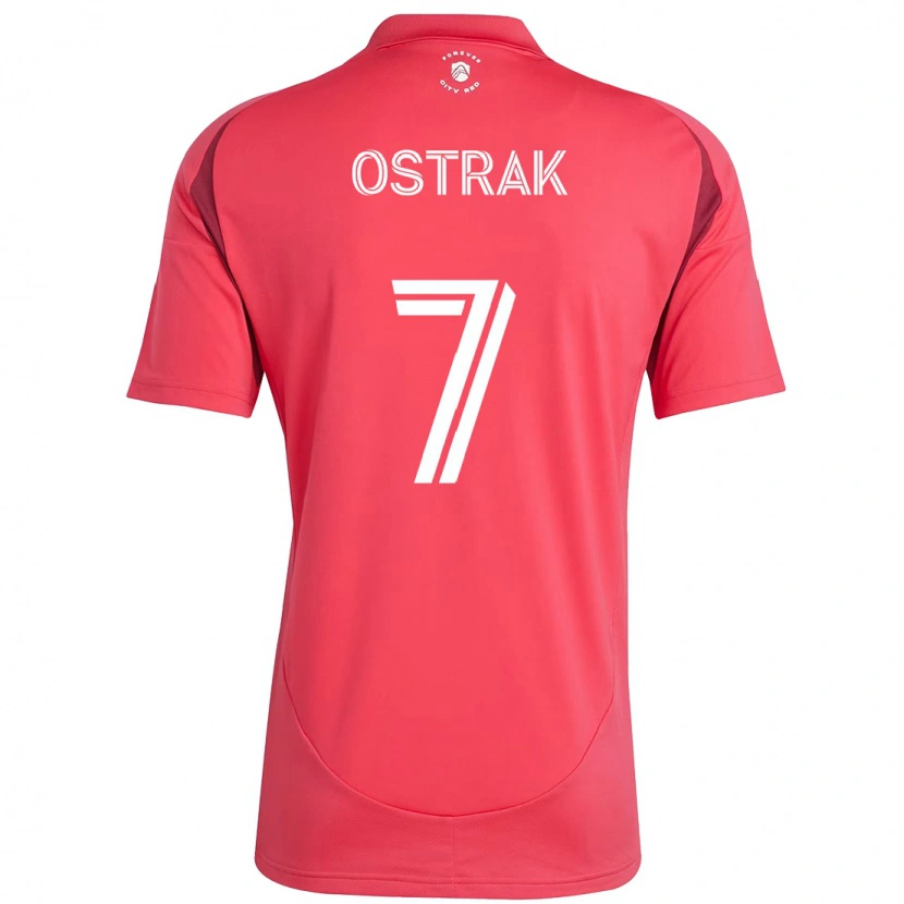 Danxen Uomo Maglia Tomas Ostrak #7 Magenta Bianco Kit Gara Home 2025/26 Maglietta