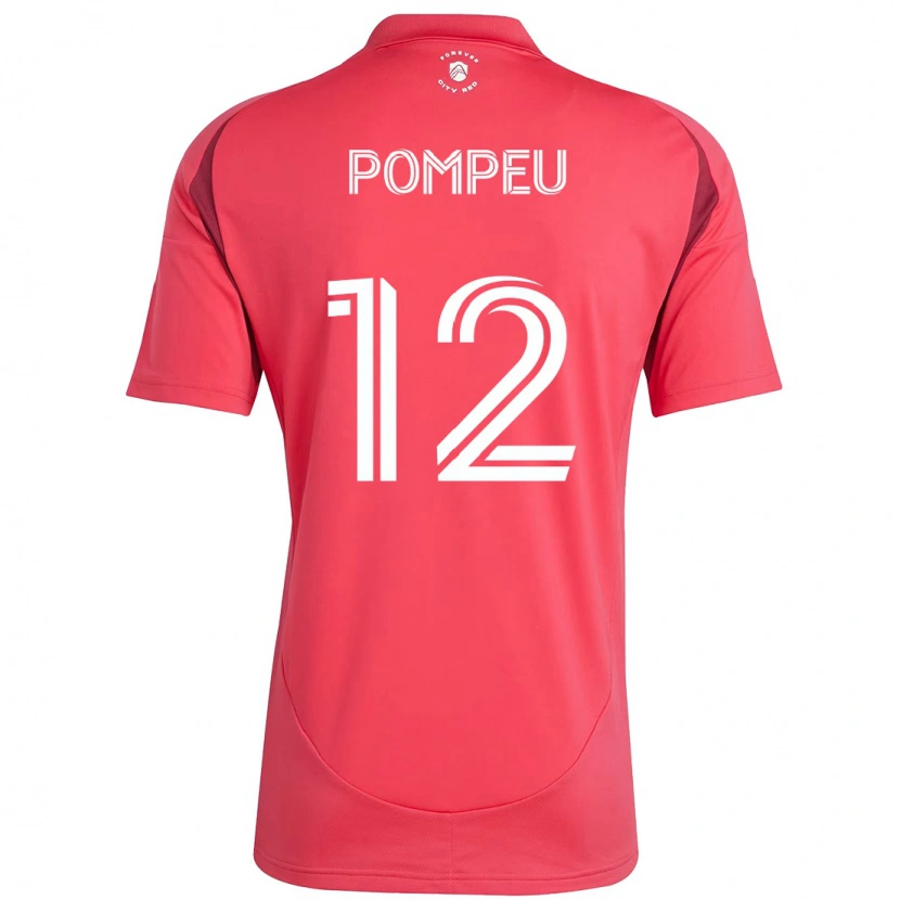 Danxen Uomo Maglia Célio Pompeu #12 Magenta Bianco Kit Gara Home 2025/26 Maglietta