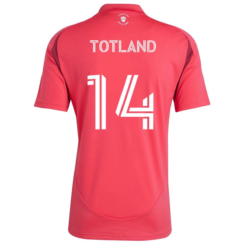 Danxen Uomo Maglia Tomas Totland #14 Magenta Bianco Kit Gara Home 2025/26 Maglietta