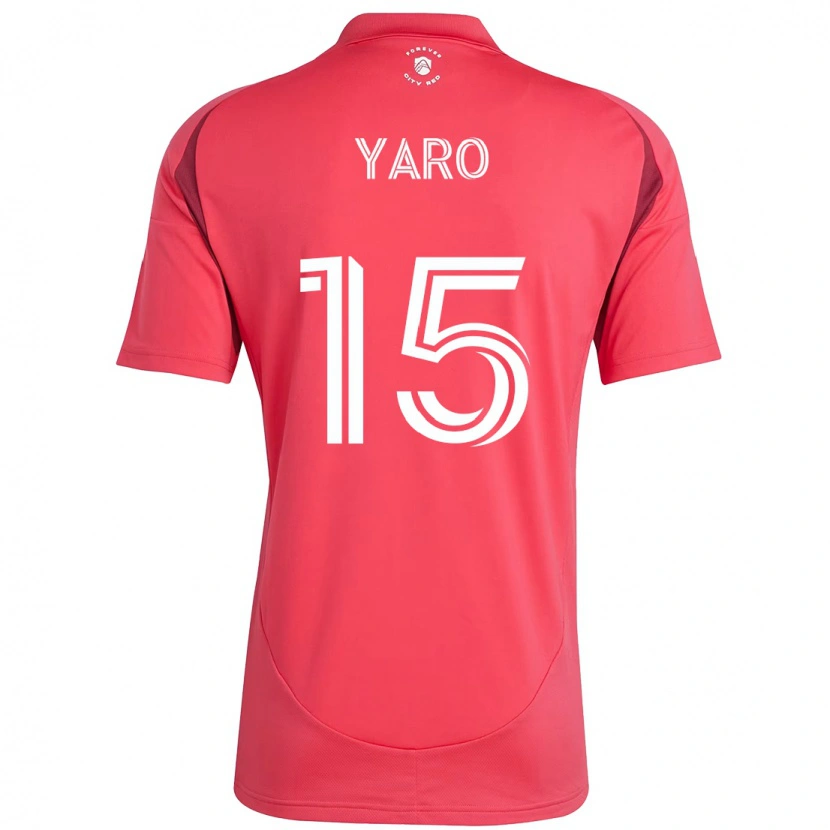 Danxen Uomo Maglia Joshua Yaro #15 Magenta Bianco Kit Gara Home 2025/26 Maglietta