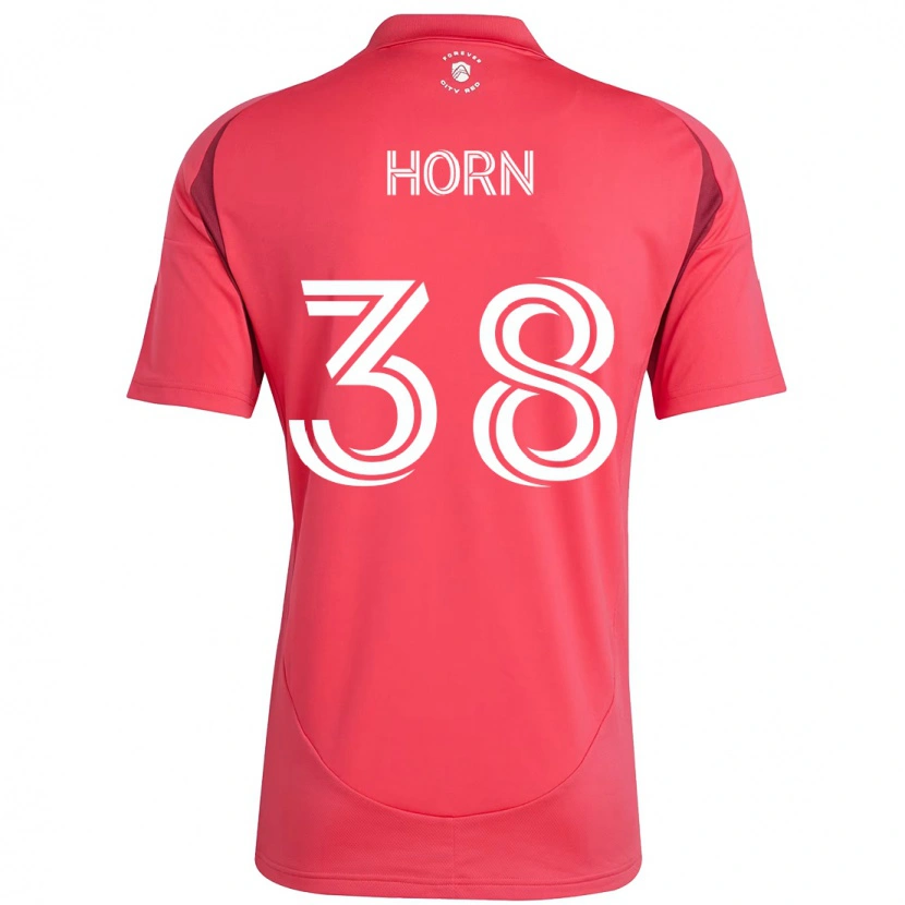 Danxen Uomo Maglia Jannes Horn #38 Magenta Bianco Kit Gara Home 2025/26 Maglietta