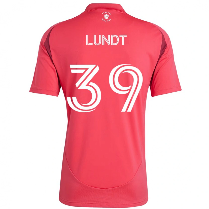 Danxen Uomo Maglia Ben Lundt #39 Magenta Bianco Kit Gara Home 2025/26 Maglietta