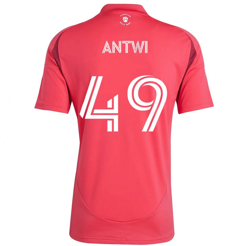 Danxen Uomo Maglia Seth Antwi #49 Magenta Bianco Kit Gara Home 2025/26 Maglietta