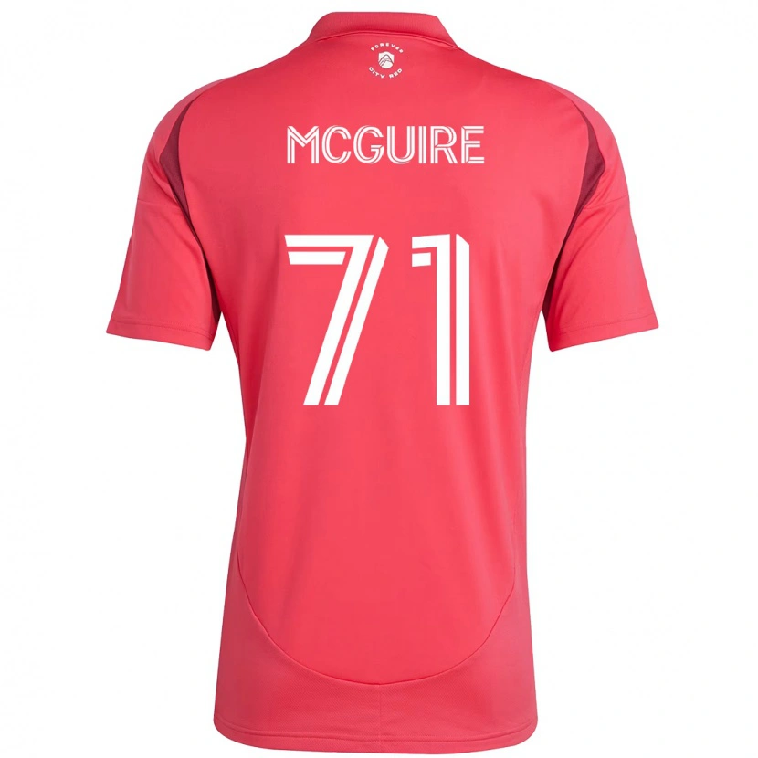 Danxen Uomo Maglia Nolan Mcguire #71 Magenta Bianco Kit Gara Home 2025/26 Maglietta