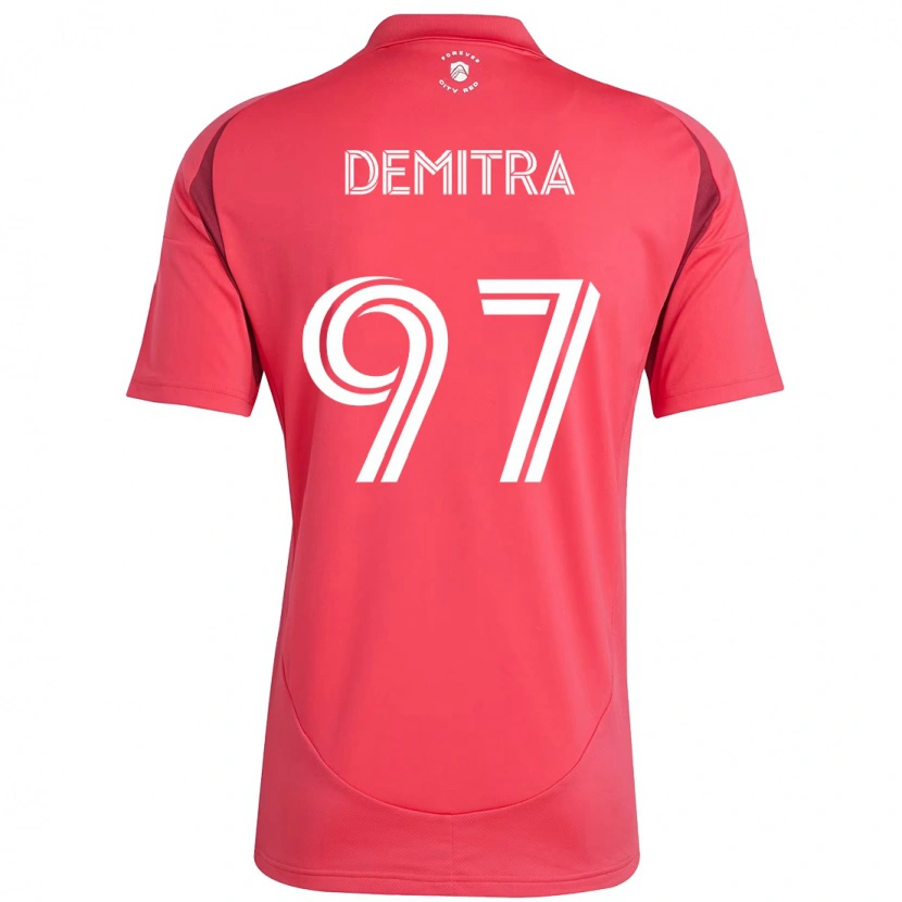 Danxen Uomo Maglia Lucas Demitra #97 Magenta Bianco Kit Gara Home 2025/26 Maglietta
