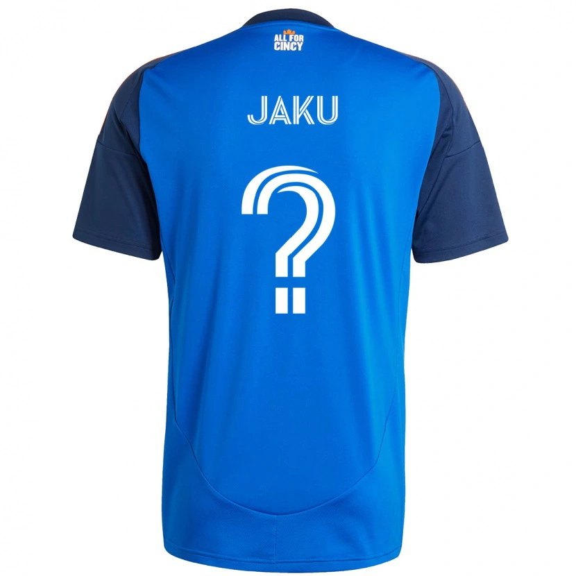 Danxen Uomo Maglia John Jaku #0 Blu Scuro Arancione Kit Gara Home 2025/26 Maglietta