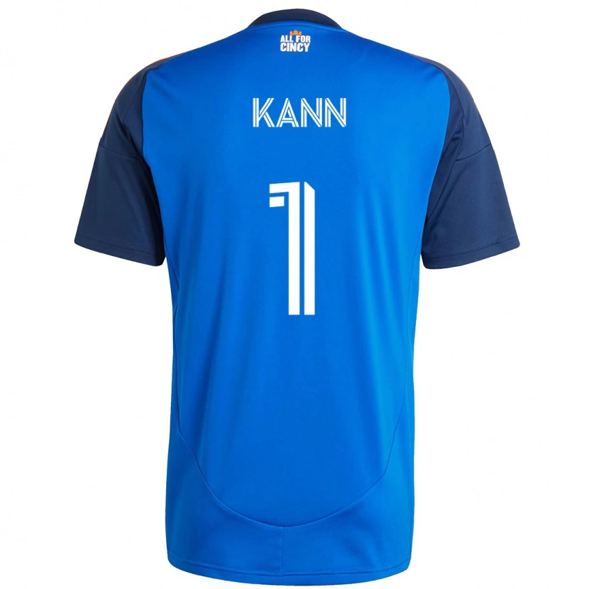 Danxen Uomo Maglia Alec Kann #1 Blu Scuro Arancione Kit Gara Home 2025/26 Maglietta
