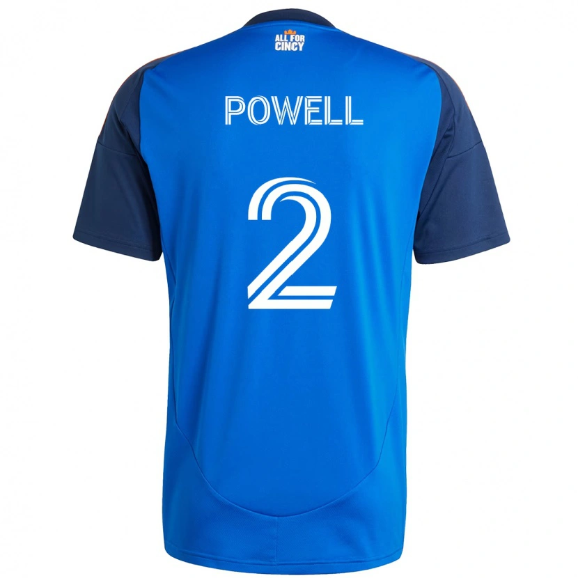 Danxen Uomo Maglia Alvas Powell #2 Blu Scuro Arancione Kit Gara Home 2025/26 Maglietta